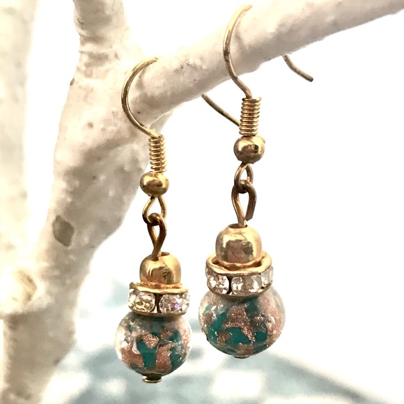 Italian Handmade Glass Earrings - Picture 4 of 4